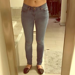 NEW Candies Juniors split knee frayed hem jeans